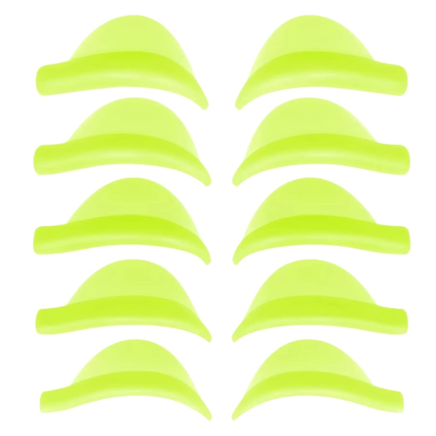 Eyelash Perm Pads Lash Lift Rods Eyelash Perm Silicone Pads 5 Sizes Reusable Soft Lash Lift Pads Shield for Different Length Eyelashes Perfect Lifting (Lemon Yellow)