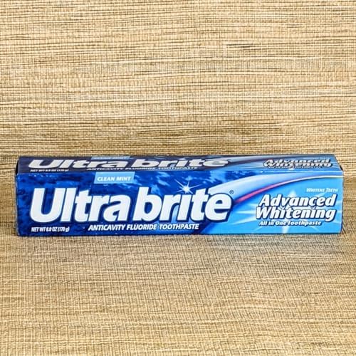 Ultra brite Advanced Whitening Toothpaste Clean Mint 6 oz (Pack of 8)