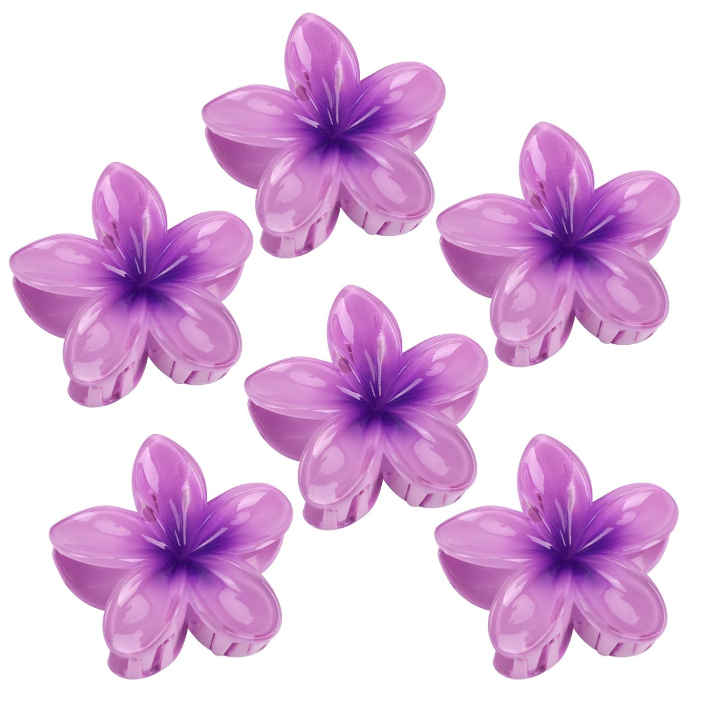 6PCS 3D Effect Flower Hair Clips Set【NO Damage】【Strong Grip】【Non-Slip】Hair Clips For Thin Hair/Thick Hair,Flower Claw Clips For Women,Multicolor C