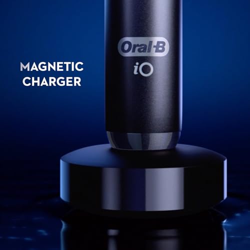 Oral-B iO Deep Clean + Protect Rechargeable Electric Toothbrush, White with a iO Series 7 Toothbrush, 2 Replacement Brush Heads, and a Charging Travel Case