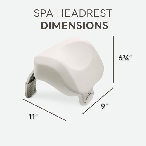 Intex 28505E PureSpa Soft Cushioned Foam Headrest Pillow Hot Tub Spa Accessory, Easily Moved and Adjusted, Compatible with All PureSpa Models, White