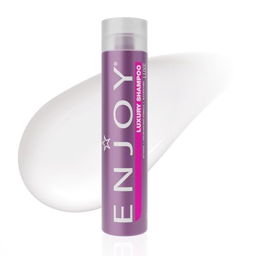 Enjoy Luxury Shampoo - Eliminates Frizz Cleansing Moisturizing Smoothing - Sulfate Free For Thick Coarse or Curly Hair (10.1 Fl Oz)