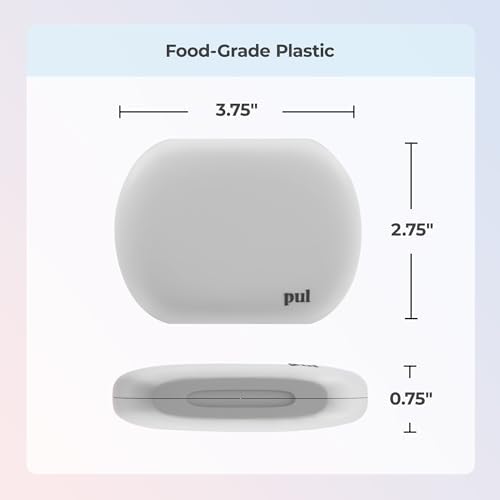 PUL Clear Aligner & Retainer Case – for Invisalign, Partial Dentures, Mouth & Night Guards, PUL Removal Tool, Dental Removables – Plastic Holder w/Secure Magnet Closure, Sleek & Slim Design – Gray