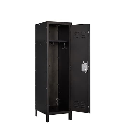 STANI Metal Locker, Metal Cabinet for Home Office, Storage Locker with Doors and Shelves, Lockable File Organizer Coat for Gym, School, Office