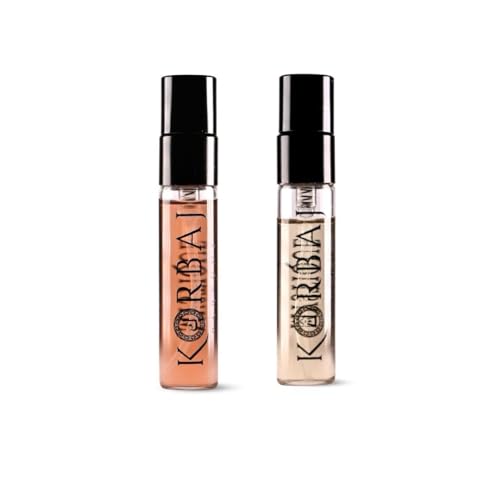 Mini Sample Collection Long Lasting Arabian Perfume for Women, EDP Mens Cologne with Fresh and Fruity Notes (20 ml, Pack of 4)