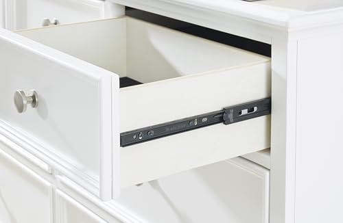 Signature Design by Ashley Fortman Casual 9 Drawer Dresser for Bedroom, White