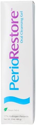 Perio Restore Gel 3 Ounce Tube; 1.7% Hydrogen Peroxide Oral Cleansing Treatment Gel. Mint Flavor