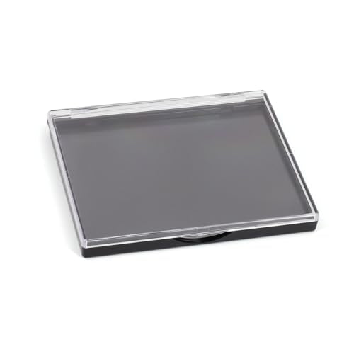 Magnetic Makeup Palette with Clear Top, 5 Pack Empty Eyeshadow Palettes depots Travel Storage Box for DIY Cosmetics Bronzer Highlights Powder (Small Palette - 4.8" x 4")