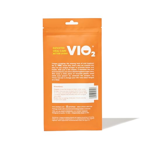 Tongue Scraper - Pack of 3 REUSABLE - BPA Free, PFAS Free, Latex Free, KID FRIENDLY