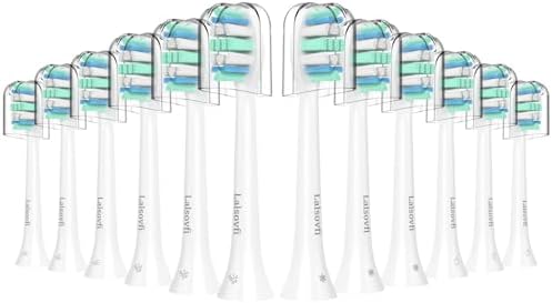 Replacement Toothbrush Heads for Philips Sonicare Replacement Heads, Electric Replacement Brush Head Compatible with Phillips Sonicare Electric Toothbrushes C2 4100, 12 PCS