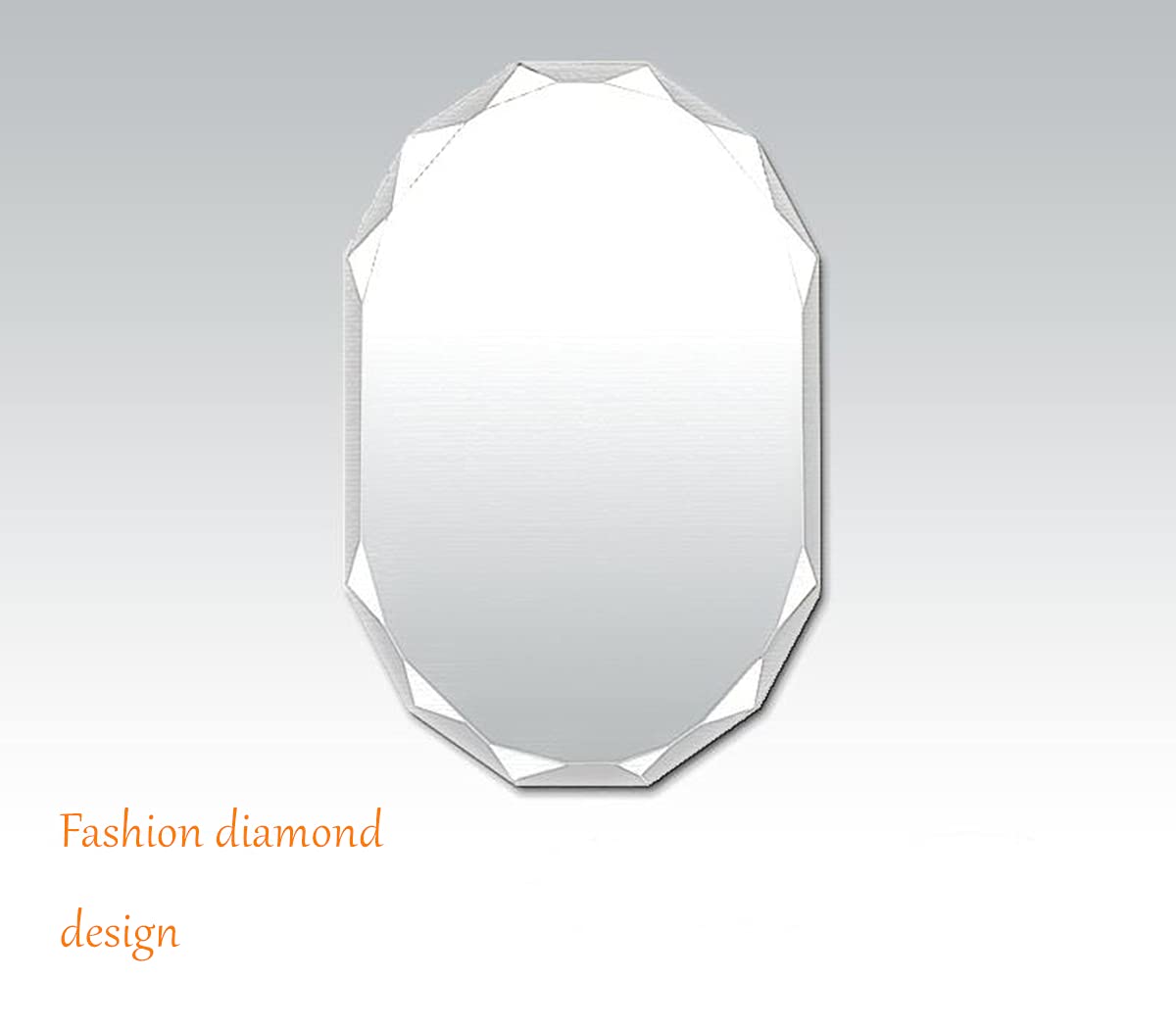 SNUGACE Single Beveled Edge Frameless Wall Mount Bathroom Vanity Mirror, 24” X 36”|Silver|