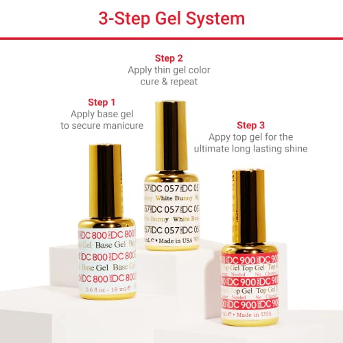 DND DC Gel Polish Set, Pink Collection, UV/LED Gel Polish and Air Dry Nail Lacquer, Matching Chip-Free Polish Duo, 018 Violet Pink, 0.5 Fl Oz