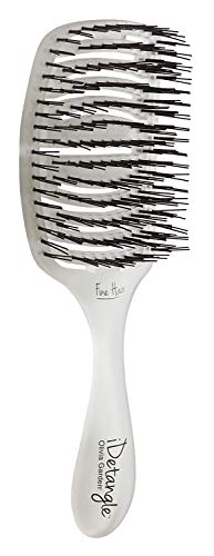 Olivia Garden iDetangle Hair Brush - Dual-Curve Shape, Adjusts Tension by Hair Type