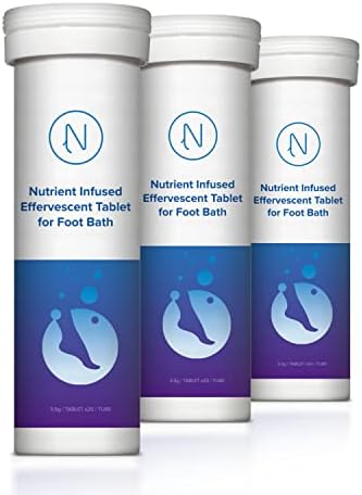 Diabetic Foot Soak Effervescent Tablets Foot Care by Nerve Spa, Anti-Swelling, Rehydrate The Foot, Foot Care Nutrients – 20 Tablets (3 Tubes)
