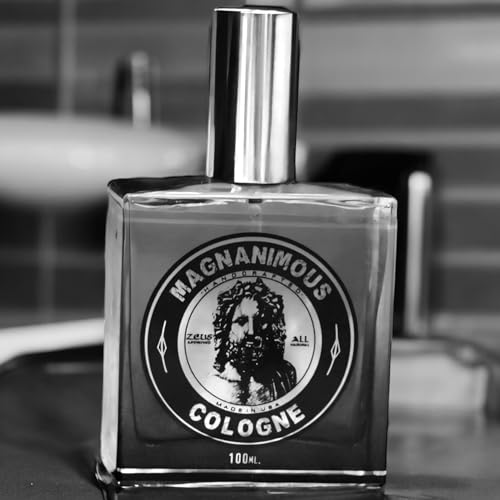 MAGNANIMOUS COLOGNE (100 ML) - "SPARTA" SCENT (GUNPOWDER, BLACK PEPPER, OAK MOSS, VANILLA, CITRON, PATCHOULI, BLACK MUSK...) SMELL MAGNANIMOUS WITH THE BEST SMELLING COLOGNE ON THE PLANET!