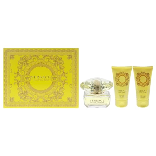 Versace Yellow Diamond 3 Piece Gift Set for Women, packaging may vary