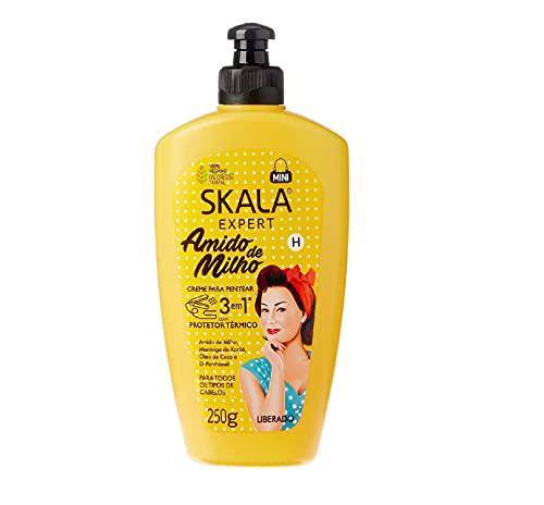 Skala - Linha Expert - Creme Para Pentear 3 em 1 Amido de Milho 250 Gr - (Expert Collection - Corn Starch 3 in 1 Combing Cream Net 8.81 Oz)