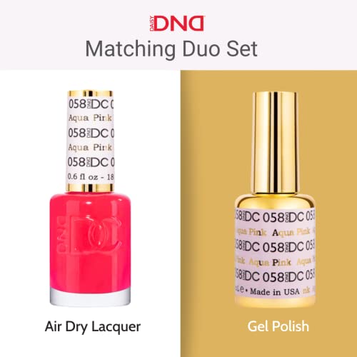 DND Gel Polish Set - 1 each of Gel Polish and Nail Polish, 060 Beet Root, 0.5 Fl Oz