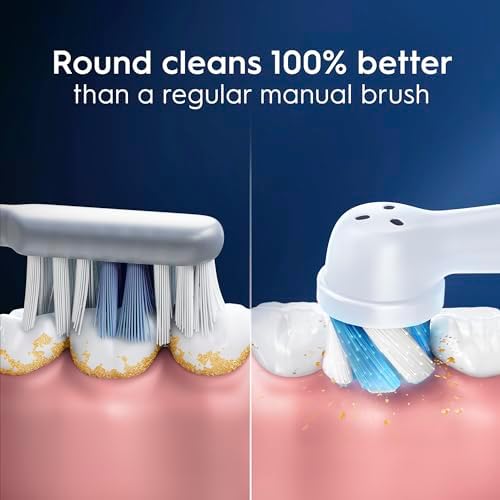 Oral-B iO Series Ultimate Clean Electric Toothbrush Replacement Brush Heads for an Oral-B Electric Toothbrush, 2 count, White