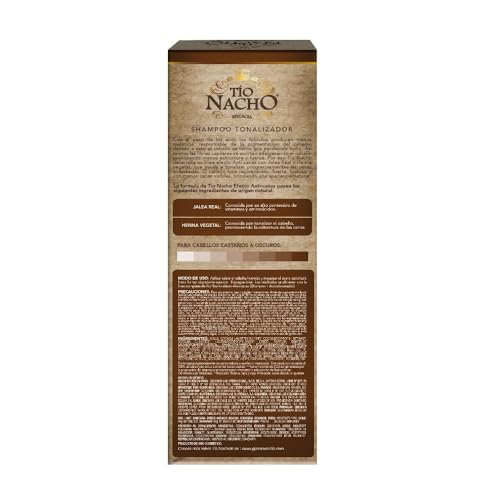 Tio Nacho Tío Nacho Efecto Anti-Canas, Shampoo Anti-Caída con Henna Egipcia