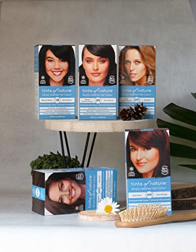 Tints of Nature 4N Natural Medium Brown Permanent Hair Dye, Nourishes Hair & Covers Greys, Ammonia-Free, 4.4 fl oz