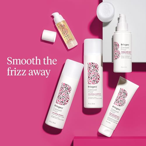 Briogeo Farewell Frizz Rosehip, Argan & Coconut Oil Blend, Argan Oil for Dry Hair, Anti-Frizz, Restore Shine to Dull Hair and Seal Cuticles, Vegan, Cruelty-Free, 1 fl oz