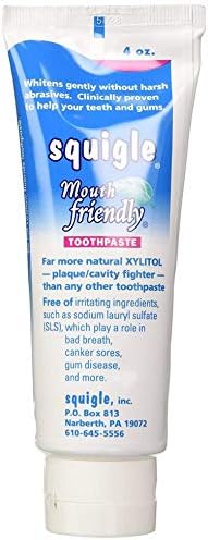 Squigle Enamel Saver Toothpaste (Canker Sore Prevention & Treatment) Prevents Cavities, Perioral Dermatitis, Bad Breath, Chapped Lips - 2 Pack