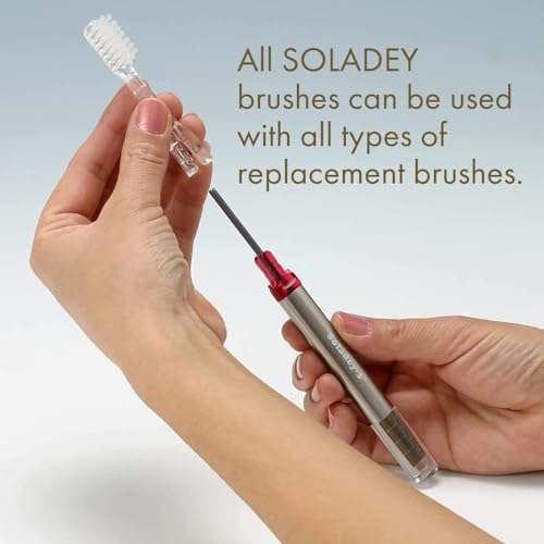 Soladey3 Ionic Toothbrush, Solar Panels and TiO2 Semiconductor, 4 Row Ultra Fine Orange, You can Brush Without Toothpaste