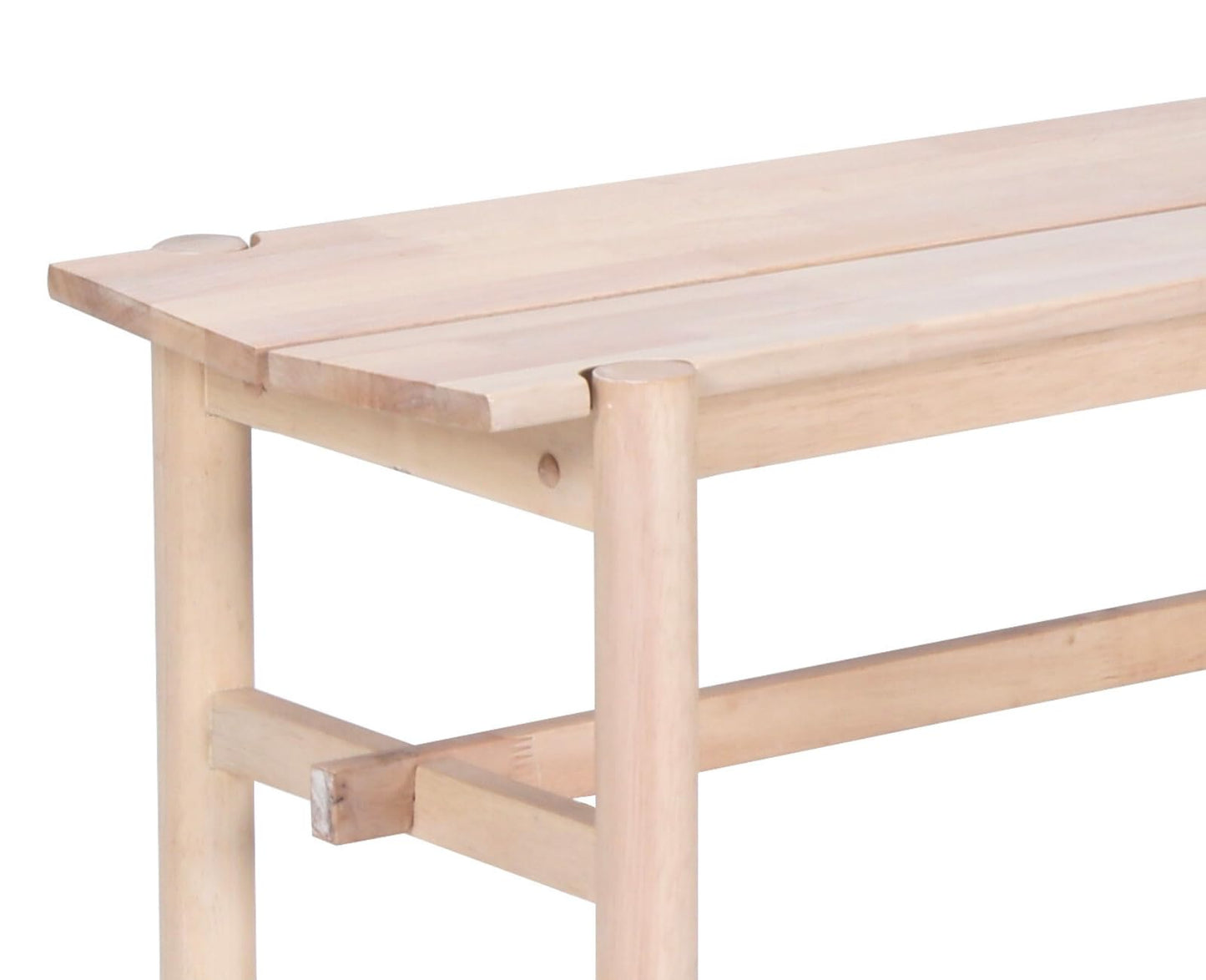 CIMOTA Solid Wood Bench, 55" Long Farmhouse Entryway Bench for Hallway, Dining Living Room, Kitchen Table, Bedroom, Entry Way Benches Seat for Indoor/Outdoor Use, Natural
