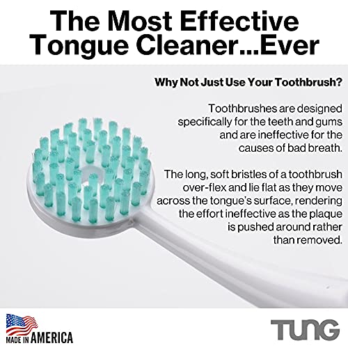Peak Essentials | TUNG Tongue Gel | Mint Blast Natural Tongue Cleaning Paste | Bad Breath and Halitosis | Mouth Odor Eliminator | Fight Bad Breath | BPA Free | Made in America (2 PACK)