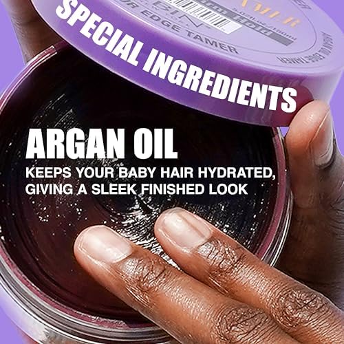 24 Hour Edge Tamer Extra Mega Hold, 8.25 oz by EBIN NEW YORK – Humidity-Resistant, Long-Lasting Hold – No Flakes or Residue – Styling Gel for Sleek Looks – Suitable for All Hair Types (1 Pack)