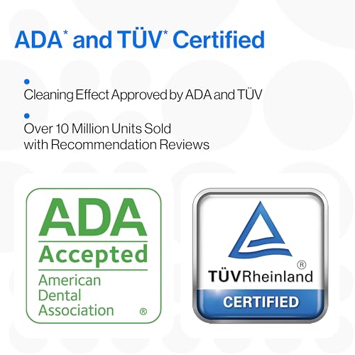 usmile Y10 PRO Rechargeable Electric Toothbrush with Smart Display, Missed Spot Detection, Pressure Sensor, 180-Day Battery Life, IPX8 Waterproof, Travel-Friendly with 2 Brush Heads