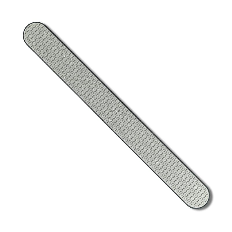 Caswell-Massey Diamond Dust Nail File, Professional Washable Nail Buffer Crafted from Polished Steel, Durable & Long-Lasting, Pre-Polish Care, 7 In
