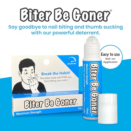 Nail Deterrent, Treatment for Kids and Adults, Non-Glossy Invisible Coating, Stop Nail Biting and Thumb Sucking Today, 0.3 Fl Oz