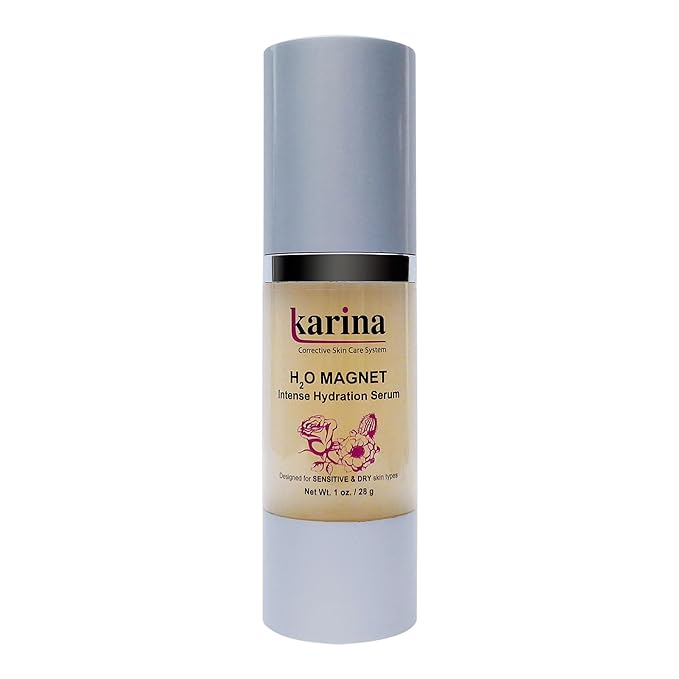 Karina Skincare H2O Magnet Face & Eye Serum – Hydrating Serum with Sodium Hyaluronate & Botanical Extracts – Reduces Fine Lines, Puffiness & Dryness – For All Skin Types – 1 oz