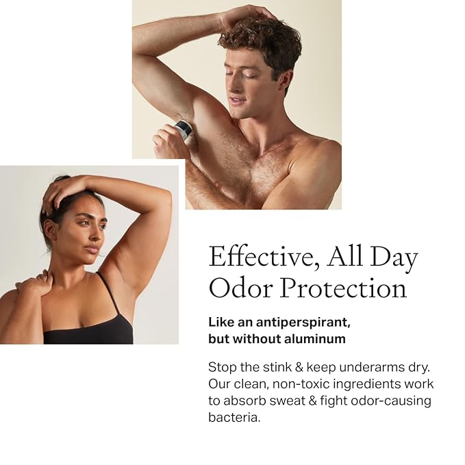 Each & Every All Natural Deodorant for Women & Men - Sensitive Skin, Plant-Based, Baking Soda & Aluminum-Free Deodorant - Long Lasting 24 Hr Odor Control - Coconut & Lime Travel Size (3 Pack, 2.5oz)