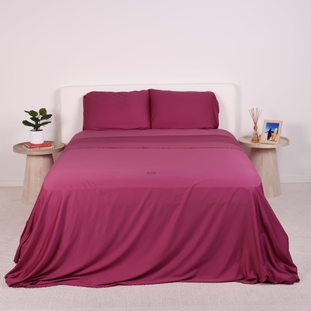 THE LAD COLLECTIVE 2.0 Bedding Set - 4 Piece Sheet & Pillow Case Set, Custom Blend, Soft, Comfortable, Temperature Regulating, & Easy-to-Use - (Twin XL, Aspen)