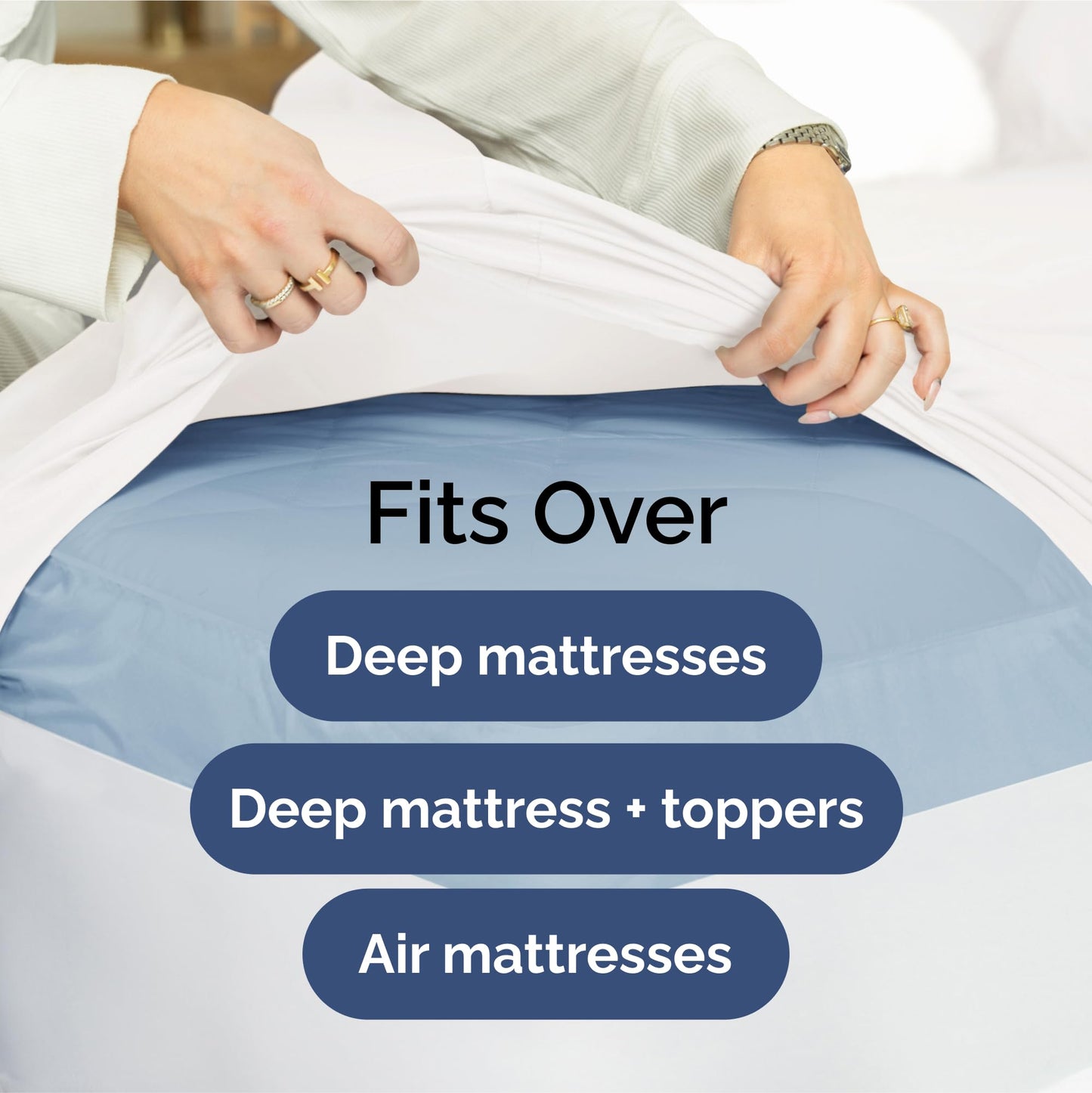 Extra Deep King Sheet Set - 6 Piece Breathable & Cooling Sheets - Hotel Luxury Bedding Set w/18-24 Inch Extra Deep Pockets - Easy & Secure Fit - Super Soft, Wrinkle Free and Comfy - White, King Size
