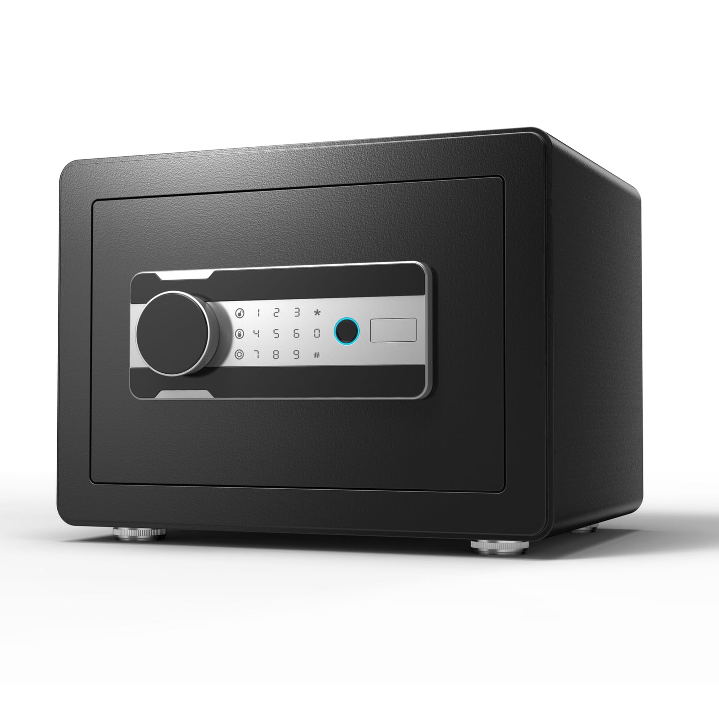 Reemoon Steel Security Safe Box with Electronic Keypad Lock, 0.8 Cubic Feet Home Biometric Safe Box for Secure Cash Jewelry Documents Valuables,Fingerprint Lock