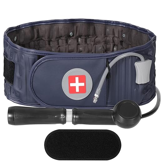 Decompression Back Belt -Lumbar Support Belt for Men & Women Lower Back Pain Relief, Back Traction Device Fits Waist Size 29-49 Inches