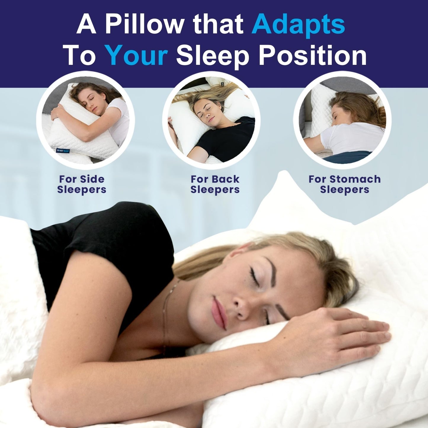 Sidney Sleep Pillow for Side and Back Sleepers - Comfort for Neck and Shoulder Pain - Adjustable and Customizable Shredded Memory Foam Filling - King Size - Extra Foam Fill Included (Magenta, King)