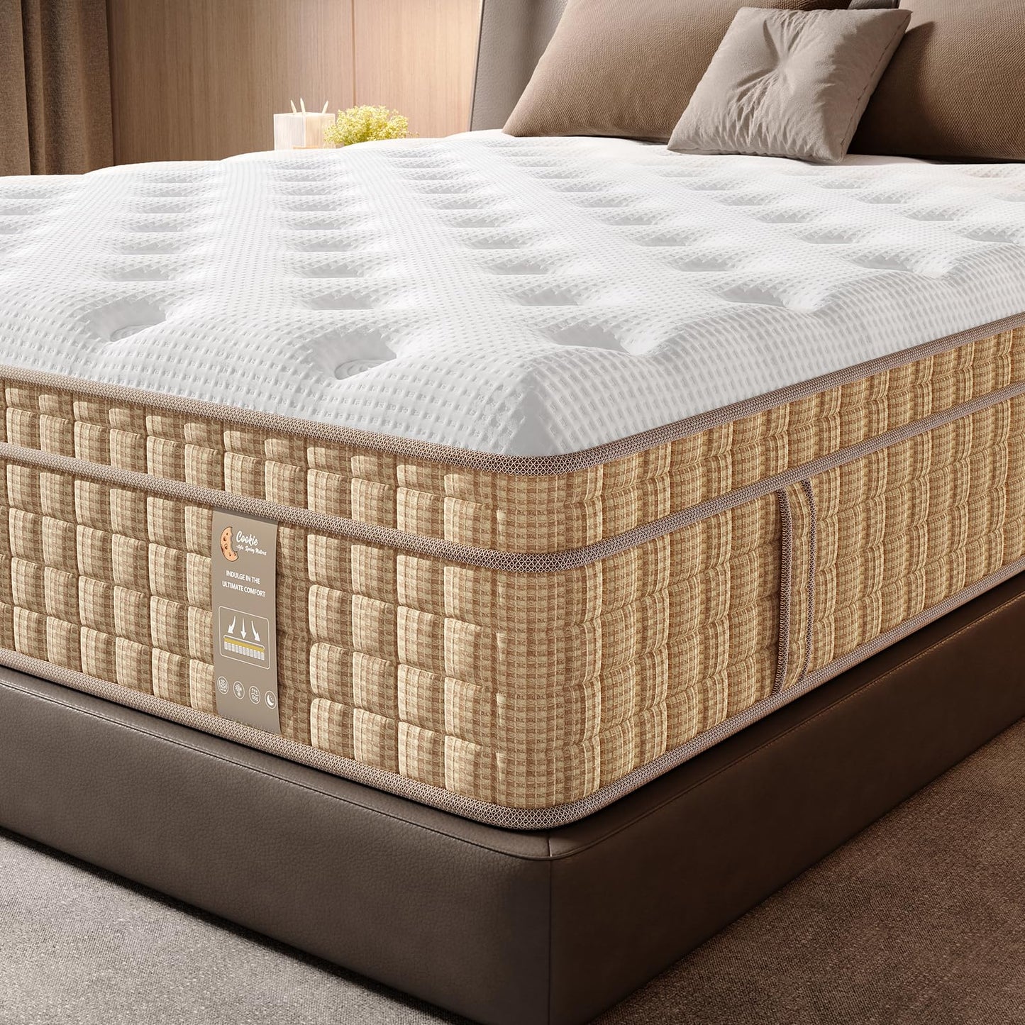 BedStory Mattress King Size, 12 Inch Hybrid Mattresses in a Box – Gel Memory Foam & Pocket Springs for Back Pain Relief and Couples, CertiPUR-US Certified, Fiberglass-Free