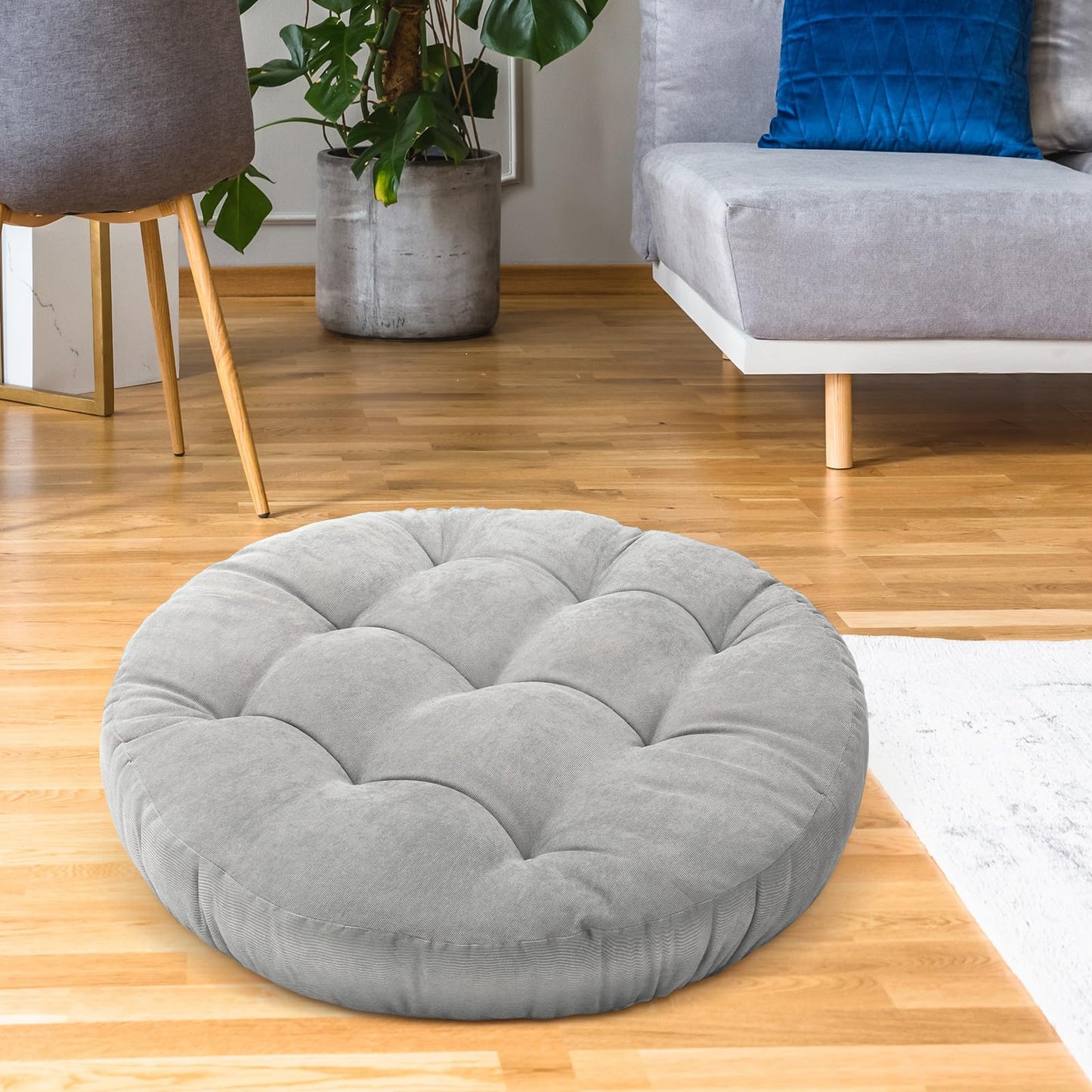 Funnymoom Large Floor Cushion Seating Round Floor Pillows Cushions for Kids Adults Oversized Playroom Pillows Reading Nook Big Pillow for Sitting Meditation Yoga Living Room Sofa Balcony