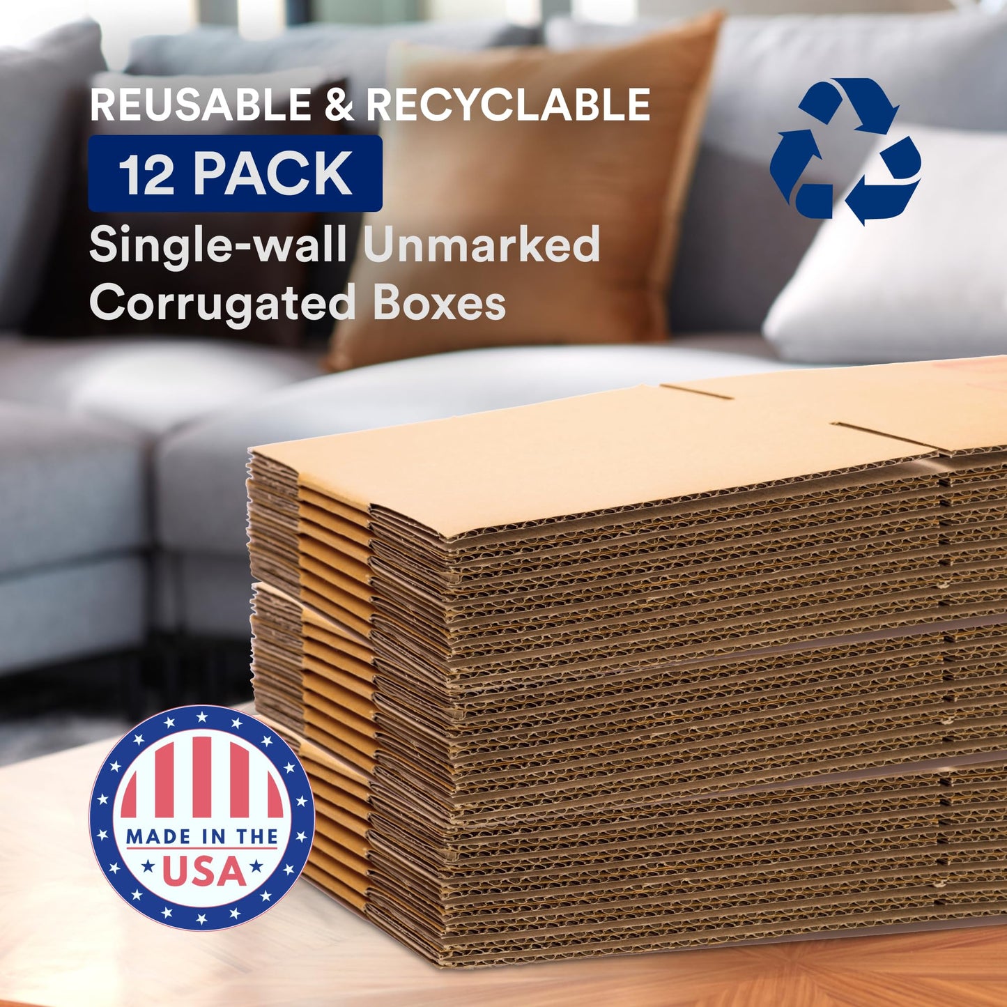 BOX USA Moving Boxes Kit (22-Pack) Large 20x20x15 and Medium 18x14x12 Corrugated Cardboard Boxes for Shipping, Packing, Storage, Supplies