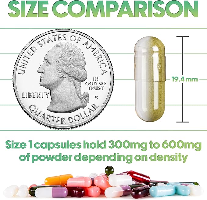 XPRS Nutra Size 1 Empty Capsules - 1000 Count Empty Gelatin Capsules - Empty Pill Capsules - DIY Capsule Filling - Pure Bovine Pill Capsules Empty Gel Caps (Purple/White)