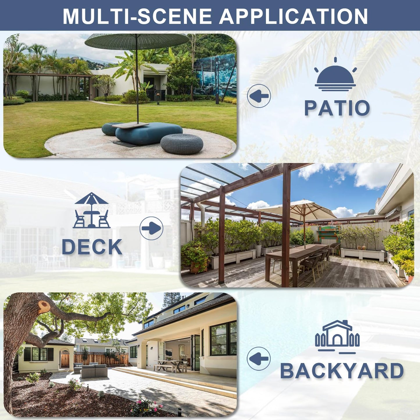 ALAULM 5 Piece Patio Dining Set All-Weather Wicker Outdoor Patio Furniture Set w/Tempered Glass Tabletop, Removable Cushions and Umbrella Hole for Patio, Backyard, Garden, Poolside（Grey）