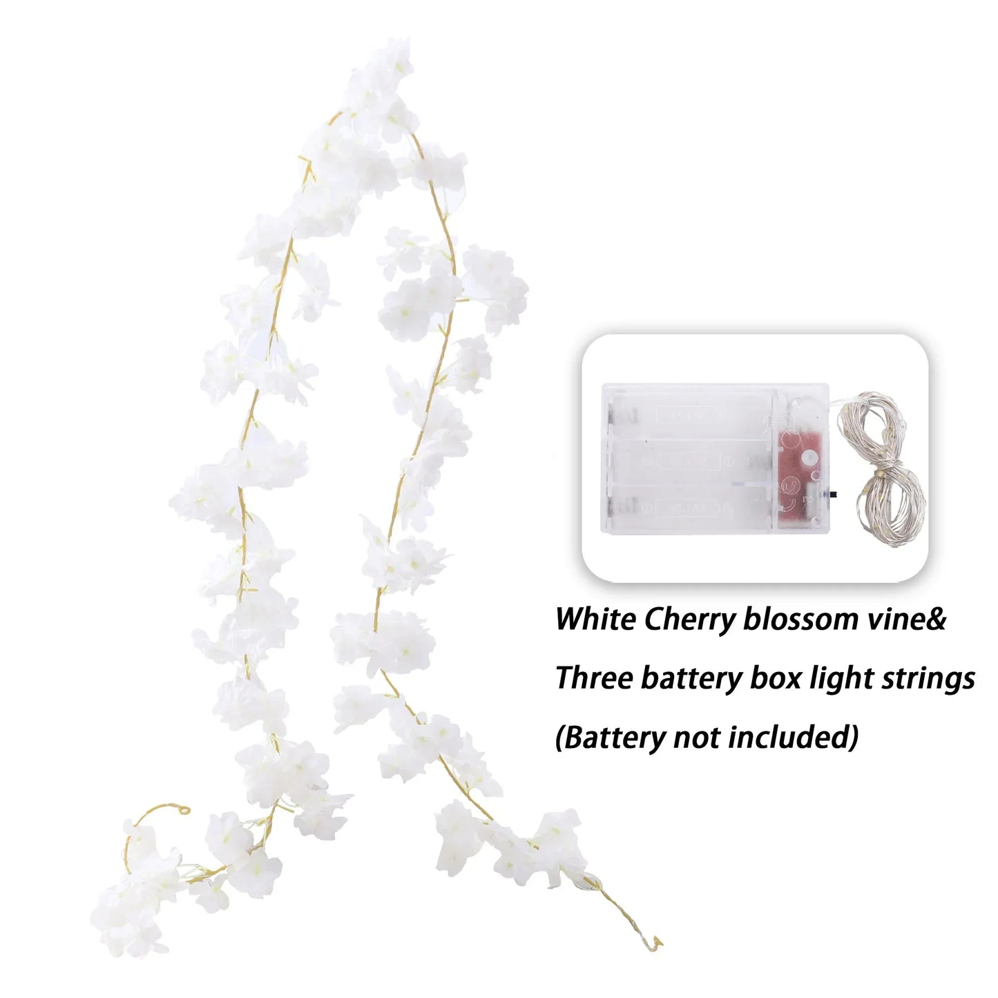 Kahaul Artificial Cherry Blossom Vine Décor