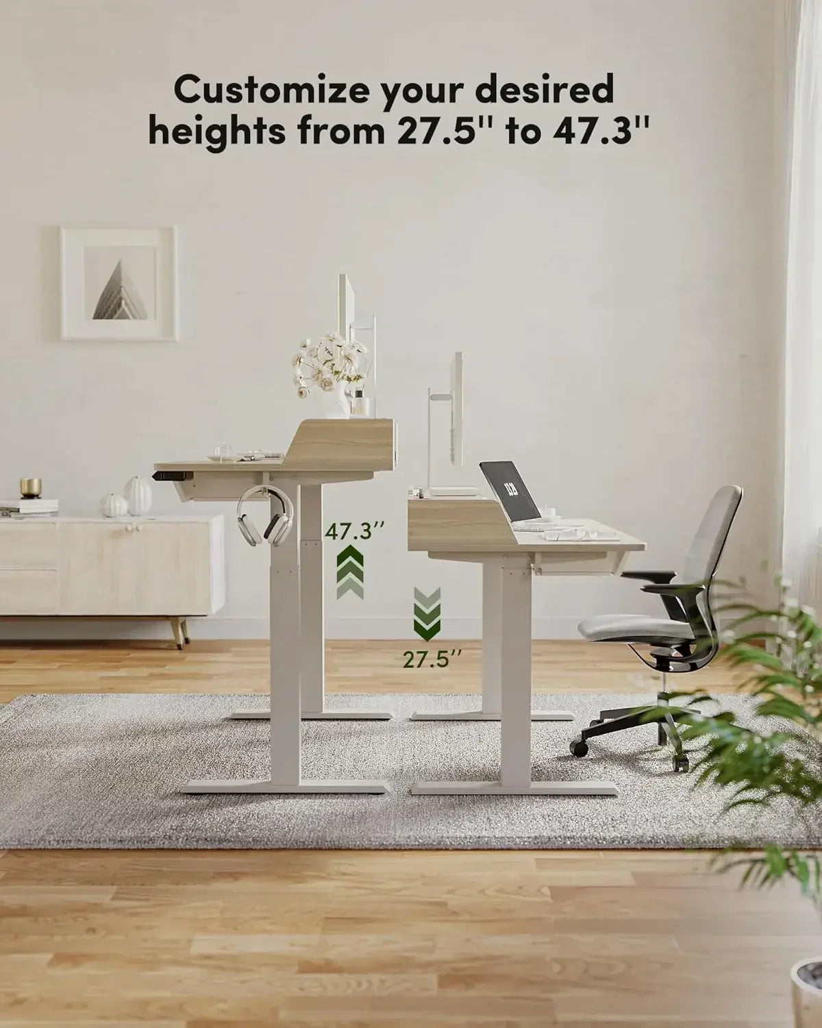 BANTI 55x24 Inch Electric Office Desk