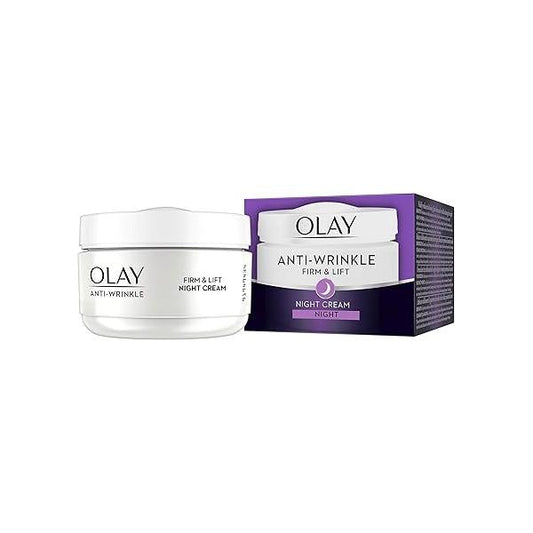 Olay Anti-Wrinkle Firm and Lift Night Cream for 40+, 1.7 Ounce