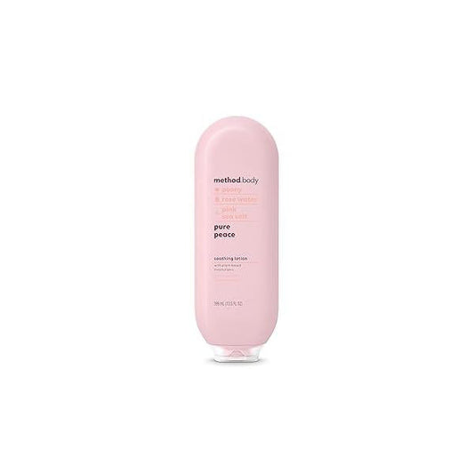 Method Daily Lotion, Pure Peace, Plant-Based Moisturizer for 24 Hours of Hydration, 13.5 Fl Oz (Pack 1)